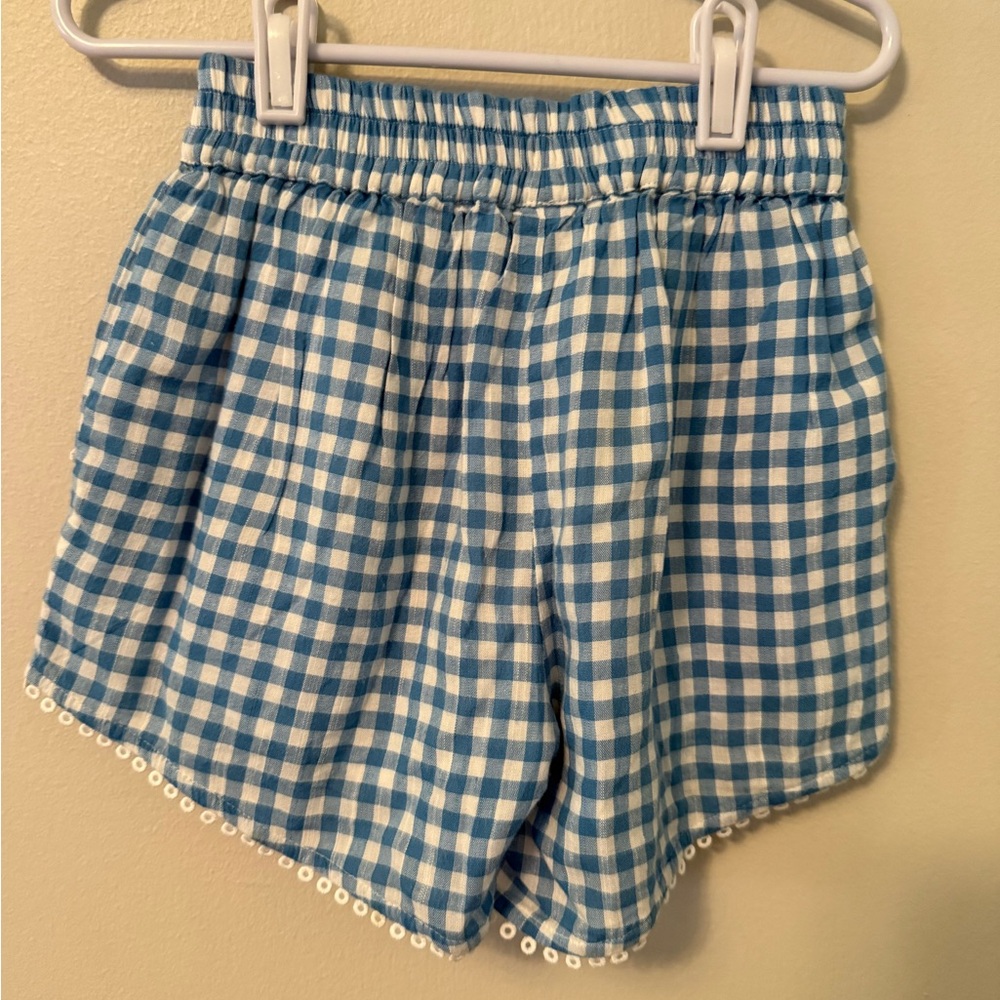 Roller Rabbit Blue Checkered Shorts - Picture 2 of 3